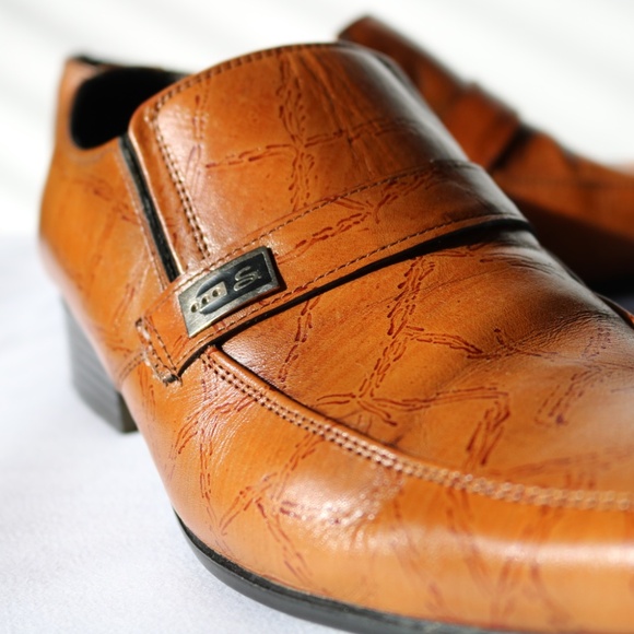 Vero Cuoio NIKE Collection Brown Leather Dress Shoes Loafers Slip On Mens Sz 40 - Picture 6 of 15